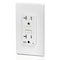 Leviton GFCI Receptacle, 20A, 125Vac, 5-20R, White GFWT2-W - alternate 3